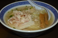 「塩そば　600円」@濃厚鶏豚骨魚介つけ麺 かず屋の写真