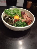 「まぜそば大盛り」@らーめん まぜそば てっぺん 名古屋本店の写真