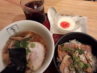 「レディースセット（男性も注文可）850円」@支那そばや イオンレイクタウン店の写真