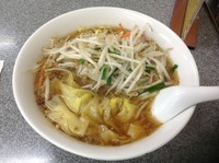 「もやしわんたん麺　900円」@中華麺店 喜楽の写真