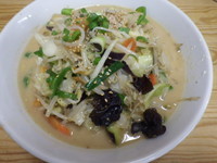 「豚骨秋野菜麺」@九州大分ラーメン 麺恋亭 中華街店の写真