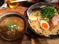 「豚骨カレーつけ麺」@みつ星製麺所 福島本店の写真