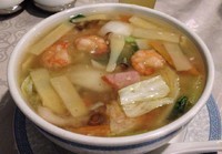 「蝦仁湯麺(780円+消費税)」@中華麺房 Covo Caldoの写真