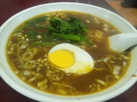 「カレーラーメン８００円」@佐野金 総本店の写真