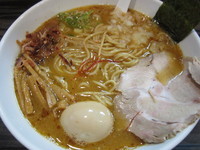 「とりとんかつおらーめん　250ｇ +味玉（サービス券）」@麺屋きころくの写真