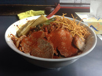 「超激辛極上山椒ラーメン(天国)汁無しVer.」@へーちゃんラーメンの写真