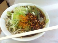 「いんげんそば大盛り【430円】」@スエヒロそばの写真