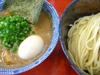 「二代目つけ麺（中盛）＋味玉」@二代目狼煙 本店 葉隠製麺の写真