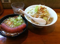 「【い月(10/7)】全部入りつけ麺肉汁ジャンク」@らーめん・つけめん いつ樹の写真