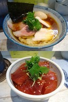 「『特製四つ葉そば+マグロ丼(￥900+400)』」@中華そば 四つ葉の写真