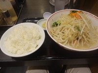 「タンメン＋ライス（大）」@東京タンメン トナリ 東京ラーメンストリート店の写真