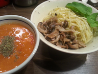 「【メルマガ限定】キノコたっぷりのトマトチーズつけ麺バジル風味」@INOSHOWの写真