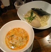 「担担つけ麺＋半熟煮玉子」@創作麺工房 鳴龍の写真