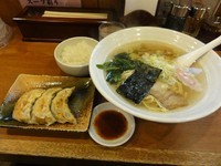 「塩700円大盛無料*Aセット100円（ライス/餃子3ヶ）」@汐屋 だい稀の写真