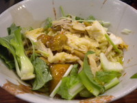 「４種の茸の塩麹和え麺730円+味玉100円+焼豚200円」@旬麺しろ八の写真