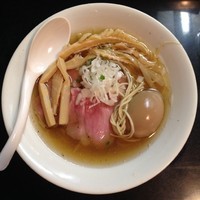 「塩そば＋大将の男気味玉」@麺処 晴の写真