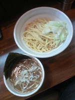 「四種の魚のつけ麺（中盛）８００円」@『   』（無銘）の写真