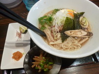 「【限定】秋味シオユ（800円）+エリンギ甘辛炒め（50円）」@麺や 蒼 AOIの写真