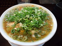 「ネギそば大盛り固め900円」@のりや食堂の写真