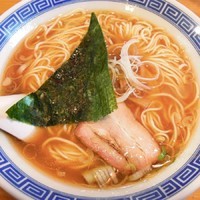 「中華そば（魚介系）￥600」@中華そば おかめの写真