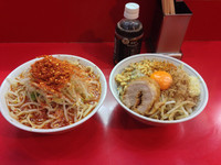 「ミニ辛ラーメン＆ミニまぜそば」@麺屋 桐龍の写真