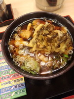 「きのこ舞茸天そば450円」@ゆで太郎 御徒町店の写真