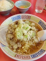 「朝らーめん＆卵かけごはんセット\650」@らーめん弁慶 浅草本店の写真