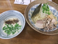 「生姜和え麺with鶏ポタスープ（750円）」@㐂九家の写真