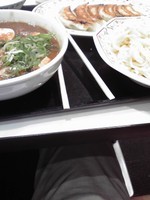 「背脂マーボー味噌つけ麺セット」@餃子の王将 浮間舟渡店の写真