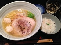 「銀笹塩ラーメン 800+半鯛めし 150」@麺処 銀笹の写真