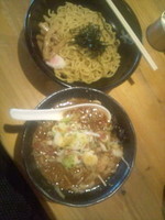 「えび味噌辛つけ麺」@ロッキー 大網店の写真