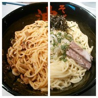 「辛味噌油そば(大盛) ￥730＋油組スペシャル ￥0」@東京油組総本店 市ヶ谷組の写真