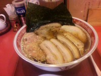 「鳥ガラチャーシュー麺　醤油」@らあめん花果山の写真