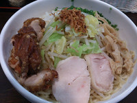 「ガッツリ鶏まぜそば（中盛）」@濃厚鶏そば 麺屋武一 秋葉原店の写真