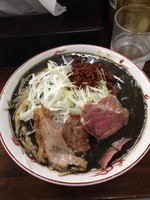 「限定  濃厚みそBLACK」@麺屋庄太 津久井浜店の写真