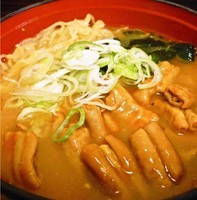 「ホルモンラーメン(460円)」@はやて 北上店の写真