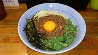 「【１０月土曜・２０食限定】台湾まぜそば＋追い飯付き」@塩つけ麺 灯花の写真