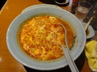 「タンタンメン（中辛）ランチ餃子セット　900円」@元祖ニュータンタンメン本舗 蒲田店の写真