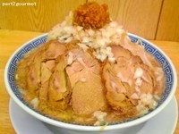 「ふじそば+小ブタ 「ニンニク」(850円)」@勝神角ふじの写真