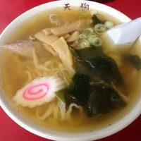 「ラーメン　500円」@手打ちらーめん 天狗の写真
