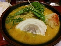 「極みカリー800円＋半ライス（ランチサービス）」@横浜家系ラーメン 松田家 志木店の写真