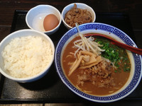「中華そば（ごはん、豚スライス）」@中華そばJACの写真