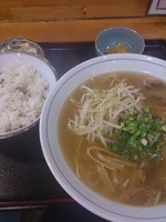 「中華そば定食」@瓢華 湊町店の写真