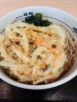 「かき揚げそば370円」@名代 箱根そば 愛甲石田店の写真