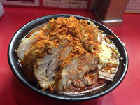 「辛いラーメン(小)＋豚2枚増し」@麺屋 桐龍の写真