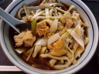 「鳥南そば（太麺）850円」@手打そば 角萬の写真