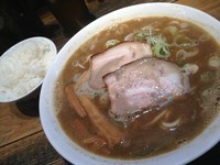 「裏メニュー（限定）850 + ごはん（にぼめし）100」@長尾中華そば 東京池袋店の写真