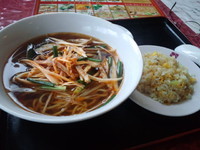 「大宅門 葱ラーメンセット 920円」@大宅門の写真