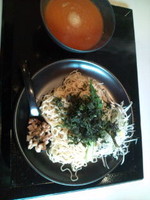 「つけそば坦々麵　1.5玉　辛さ２倍」@豚骨ラーメン ぜろやの写真