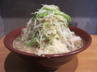 「夜限定　禁断の果実（７００円）＋大＋豚＋麺増し（現金）」@豚星。の写真